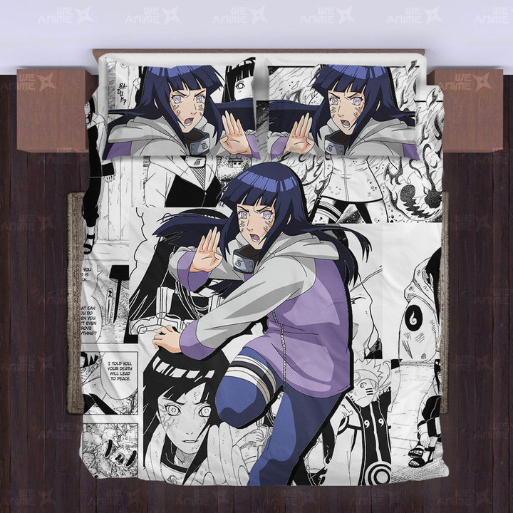 Naruto Hyuuga Hinata Bedding Set Custom-wexanime.com