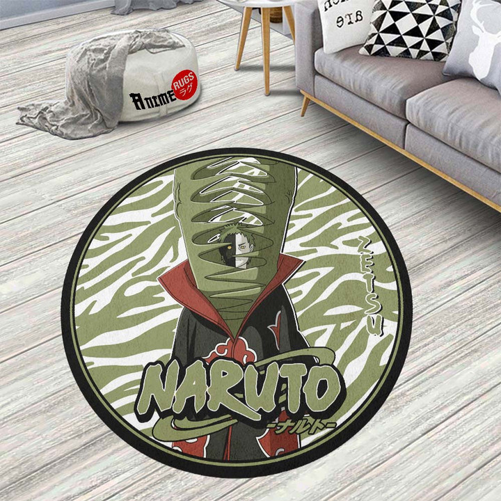 Zetsu Round Rug Custom Naruto Anime Circle Carpet-wexanime.com