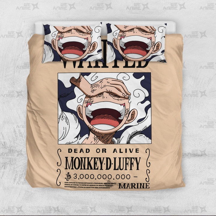 Monkey D. Luffy Bedding Set Custom One Piece Anime Bedding-wexanime.com
