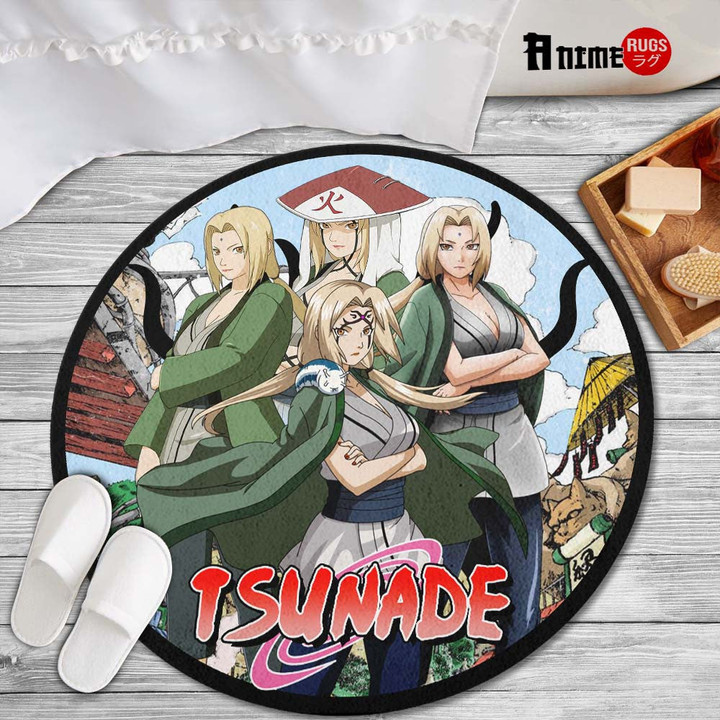 Tsunade Round Rug Custom Naruto Anime Circle Carpet-wexanime.com