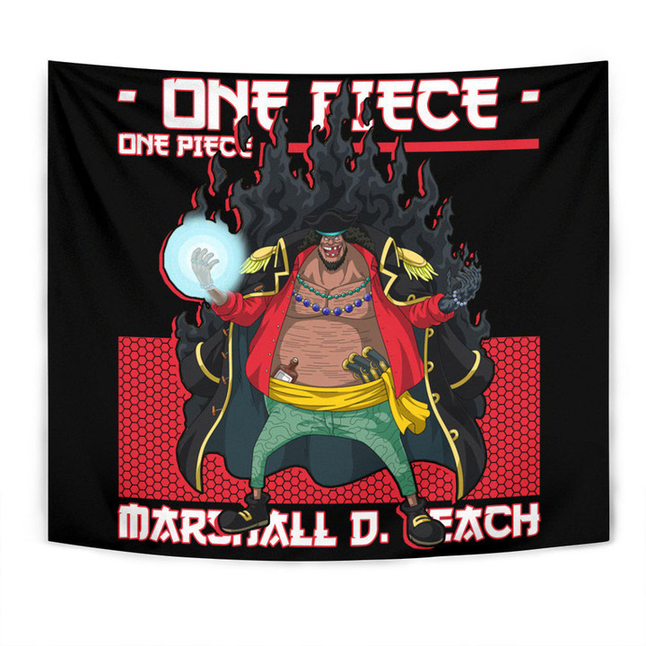 Marshall D. Teach Tapestry Custom One Piece Anime Room Decor-wexanime.com