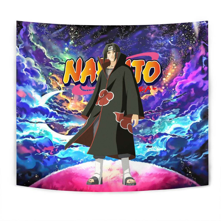 Uchiha Itachi Tapestry Custom Galaxy Naruto Anime Room Decor-wexanime.com