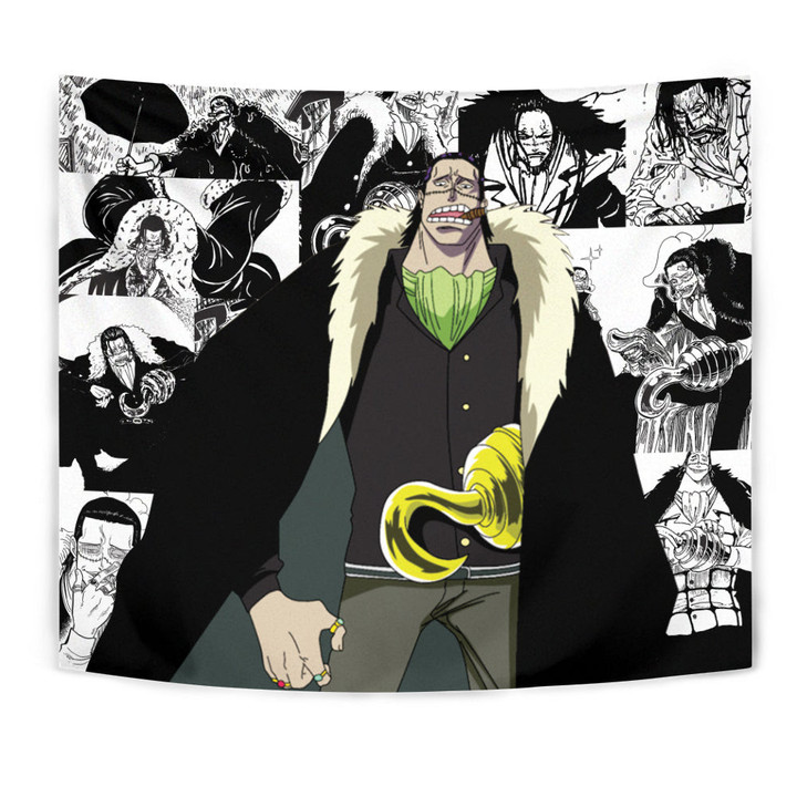 Crocodile Tapestry Custom One Piece Anime Manga Room Wall Decor-wexanime.com