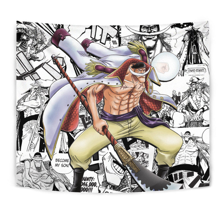 Whitebeard Tapestry Custom One Piece Anime Manga Room Wall Decor-wexanime.com