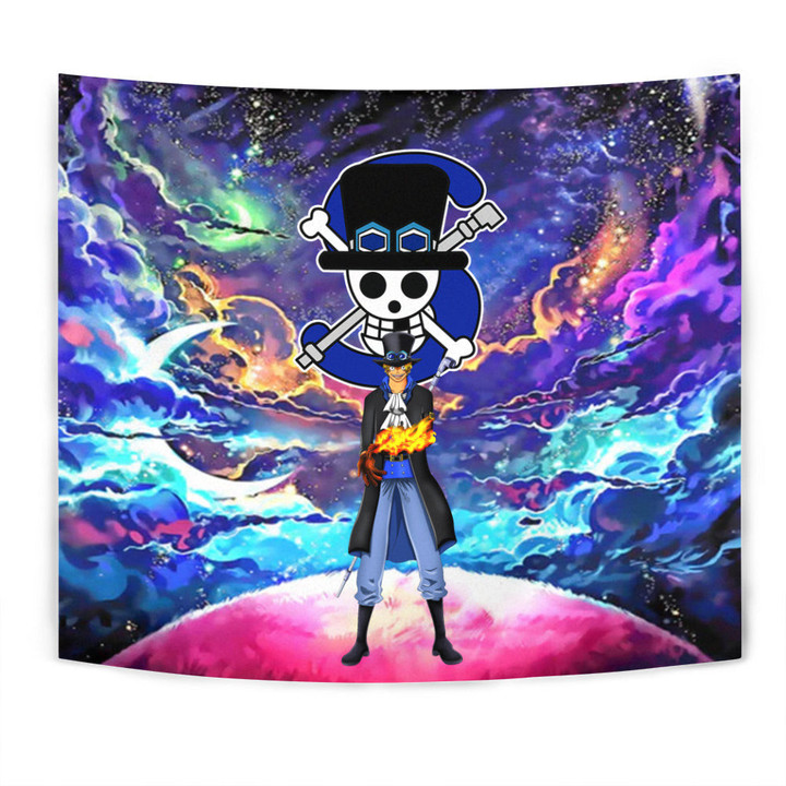 Sabo Tapestry Custom Galaxy One Piece Anime Room Decor-wexanime.com