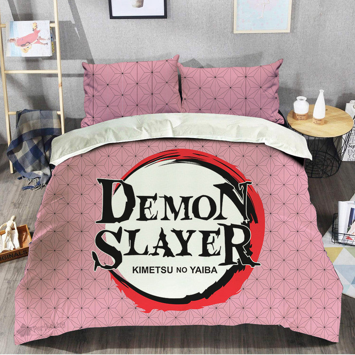 Nezuko Kamado Bedding Set Custom Demon Slayer Anime-wexanime.com