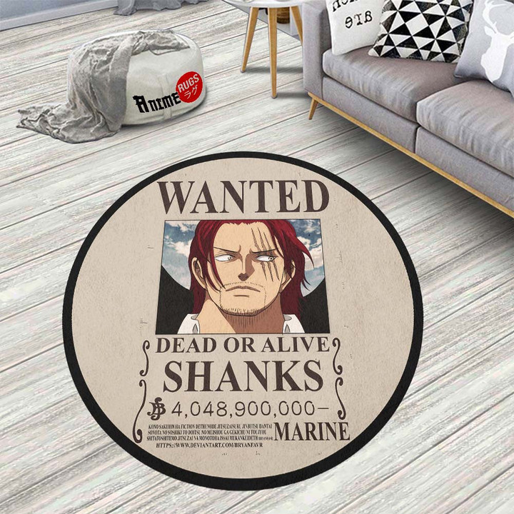 Shanks Round Rug Custom One Piece Anime Circle Carpet-wexanime.com