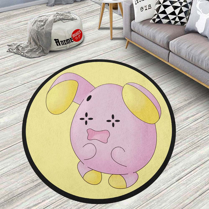 Whismur Round Rug Custom Pokemon Anime Rug Floor Mats-wexanime.com