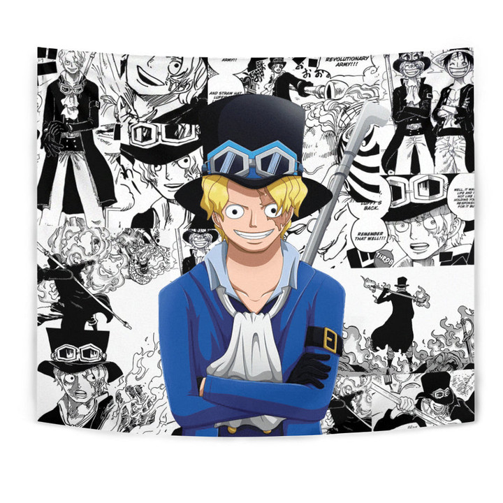Sabo Tapestry Custom One Piece Anime Manga Room Wall Decor-wexanime.com