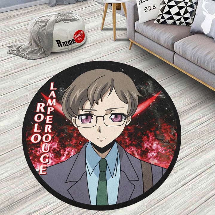 Rolo Lamperouge Round Rug Custom Code Geass Anime Circle Carpet-wexanime.com