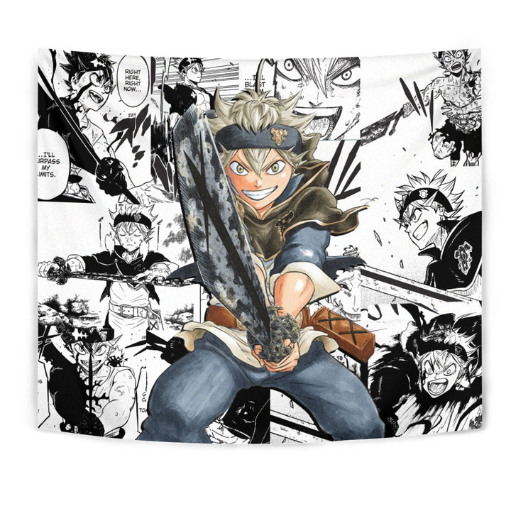 Asta Tapestry Custom Black Clover Anime Manga Room Wall Decor-wexanime.com