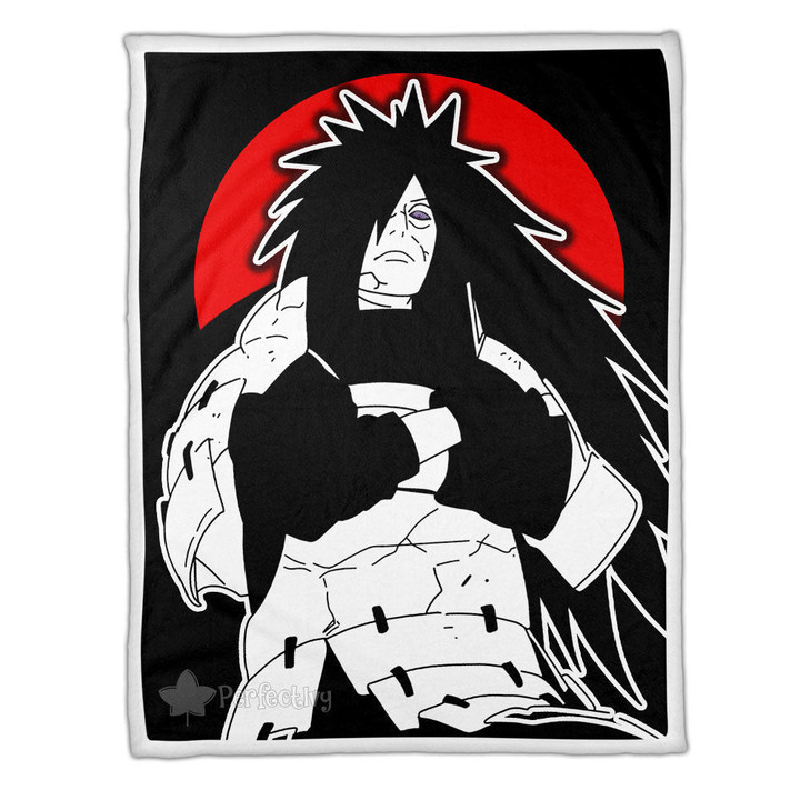 Uchiha Madara Blanket Fleece Custom Naruto Anime Mix Manga-wexanime.com