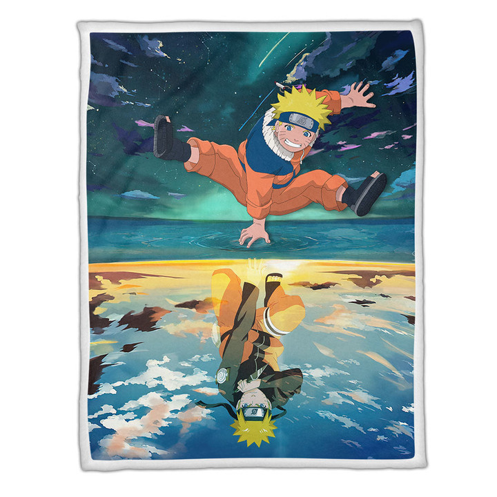 Uzumaki Naruto Blanket Fleece Custom Naruto Anime-wexanime.com