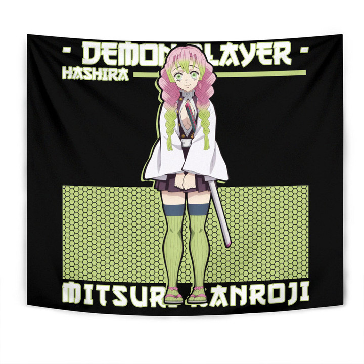 Mitsuri Kanroji Tapestry Custom Demon Slayer Anime Room Decor-wexanime.com