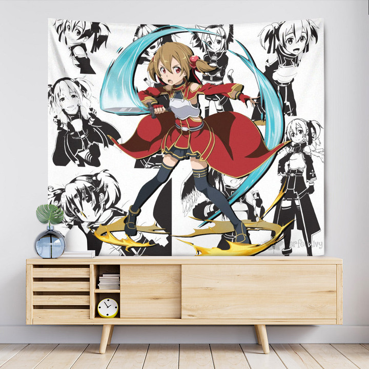 Silica Tapestry Custom Sword Art Online Manga Anime Room Decor-wexanime.com