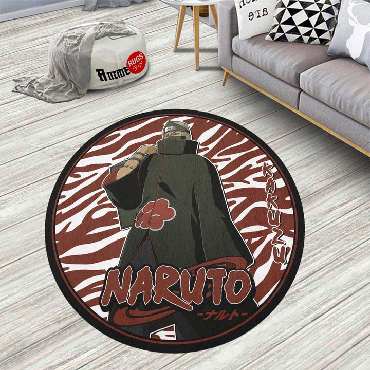 Kakuzu Round Rug Custom Naruto Anime Circle Carpet-wexanime.com