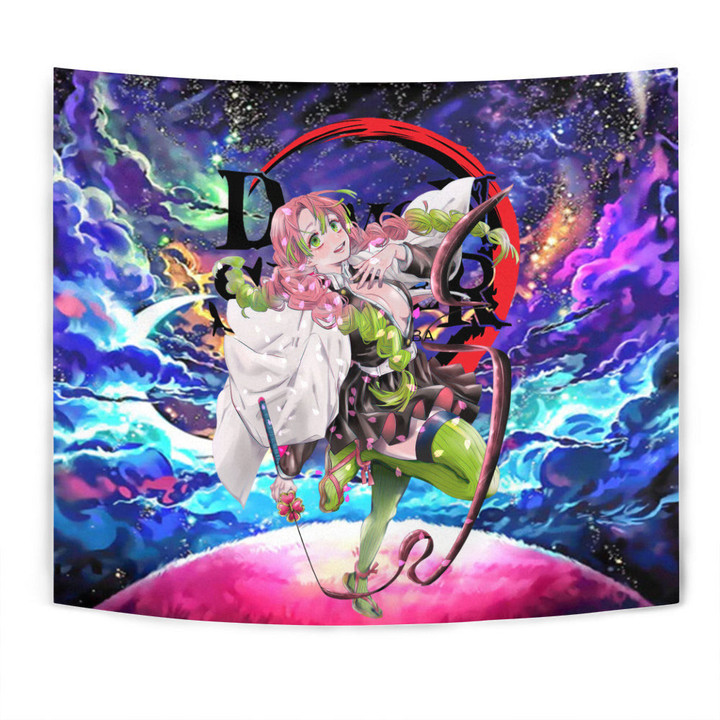 Mitsuri Kanroji Tapestry Custom Galaxy Demon Slayer Anime Room Decor-wexanime.com