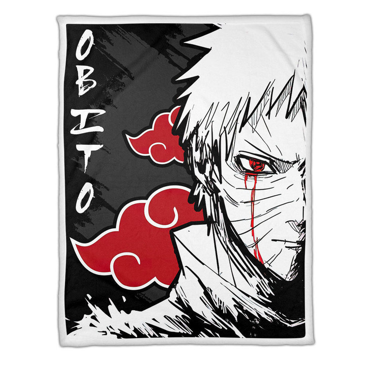 Akatsuki Obito Blanket Fleece Custom Naruto Anime-wexanime.com