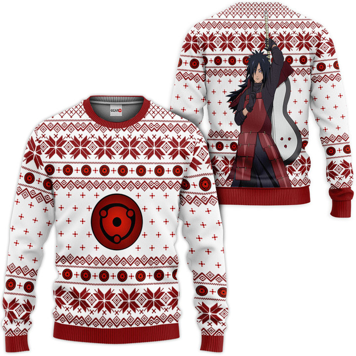 Madara Uchiha Ugly Christmas Sweater Custom For Anime Fans VA0822 Wexanime