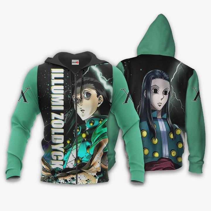 Illumi Zoldyck Hoodie Hunter x Hunter Anime Jacket Shirt wexanime