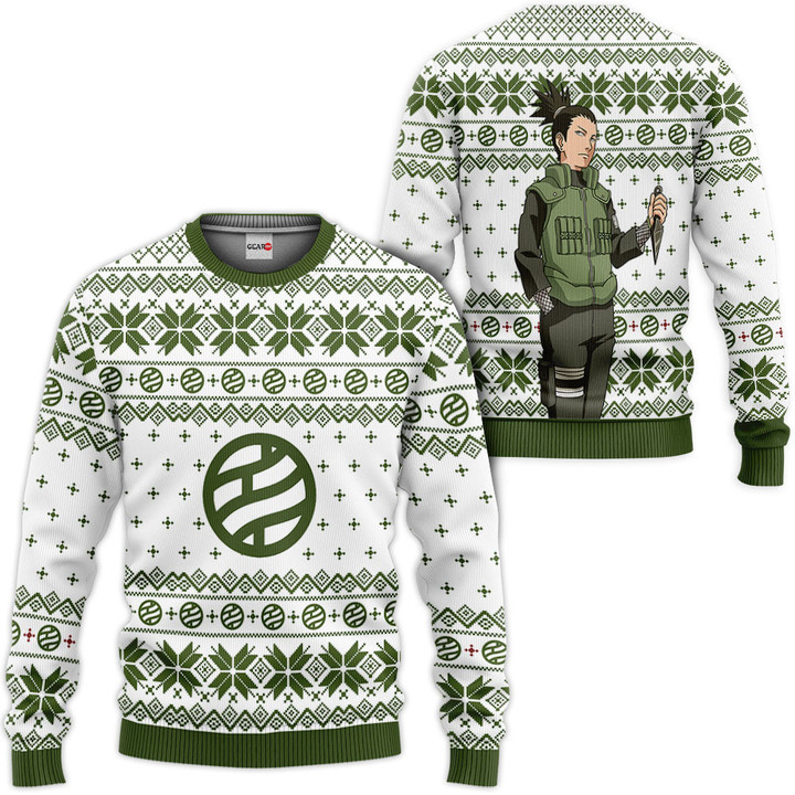 Shikamaru Nara Ugly Christmas Sweater Custom For Anime Fans VA0822