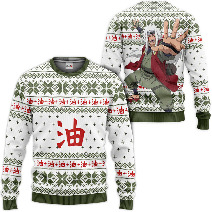 Jiraiya Ugly Christmas Sweater Custom For Anime Fans VA0822 Wexanime