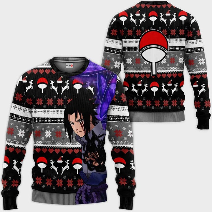 Sasuke Susanoo Ugly Christmas Sweater Custom Anime Xmas Merch Wexanime