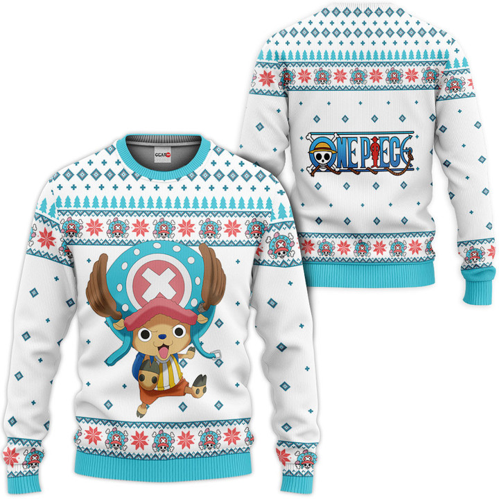 One Piece Tony Tony Chopper Custom Anime Ugly Christmas Sweater VA1808 Wexanime