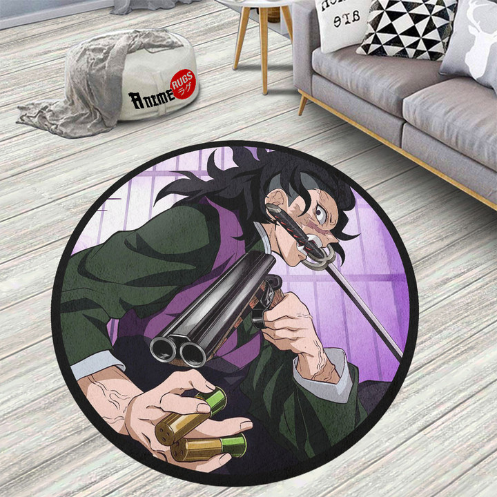 Genya Shinazugawa Round Rug Anime Room Mats