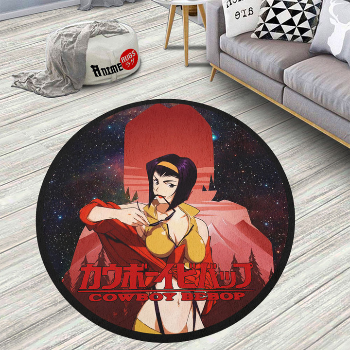 Cowboy Bebop Faye Valentine Round Rug Custom Anime Circle Carpet