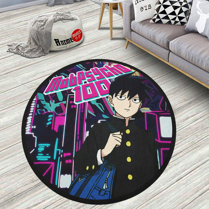Mob Psycho 100 Ritsu Kageyama Round Rug Anime Room Mats
