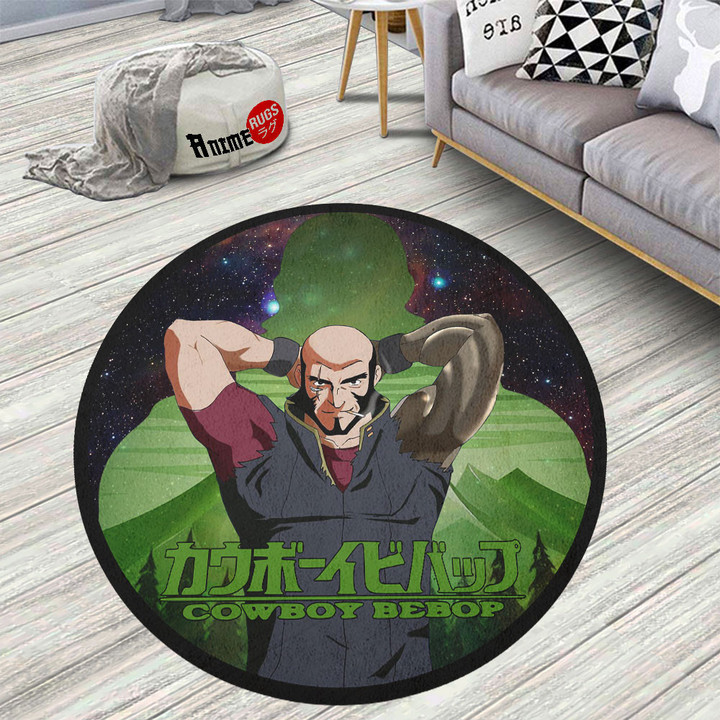 Cowboy Bebop Jet Black Round Rug Custom Anime Circle Carpet