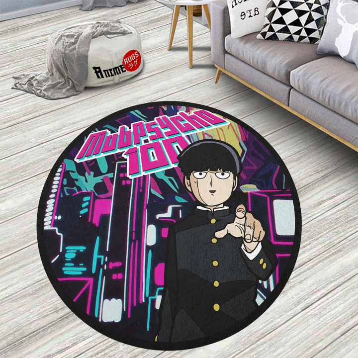 Mob Psycho 100 Shigeo Kageyama Round Rug Custom Anime Circle Carpet