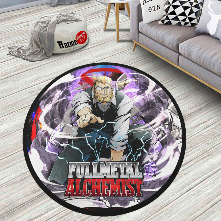 Fullmetal Alchemist Van Hohenheim Round Rug Custom Anime Circle Carpet