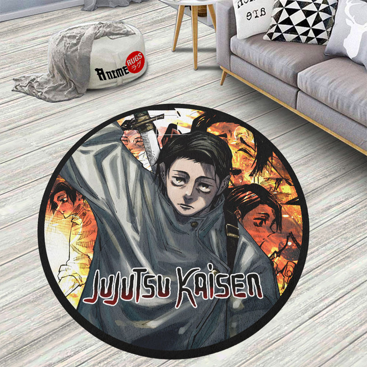 Jujutsu Kaisen Yuta Okkotsu Round Rug Custom Anime Circle Carpet