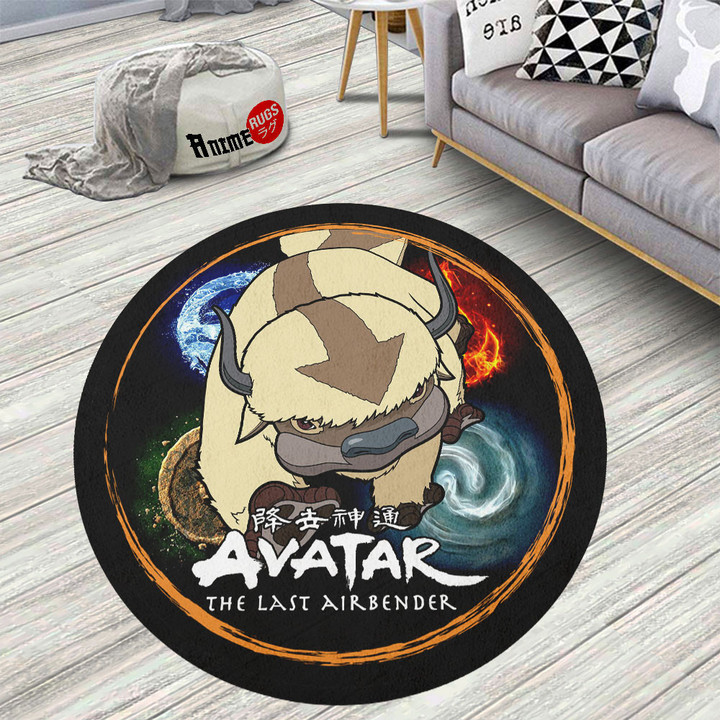 Avatar The Last Airbender Appa Round Rug Custom Anime Circle Carpet