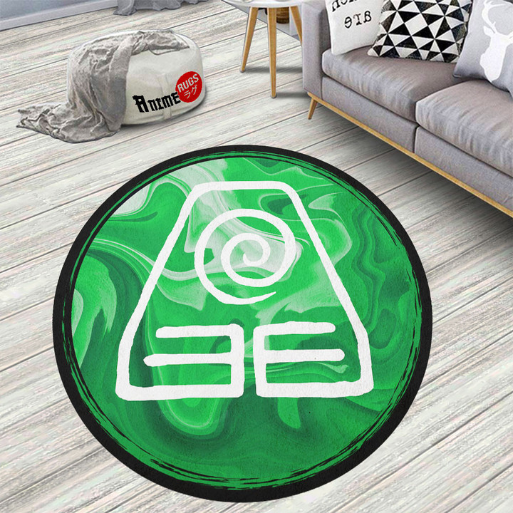 Avatar The Last Airbender Earth Nation Round Rug Anime Room Mats