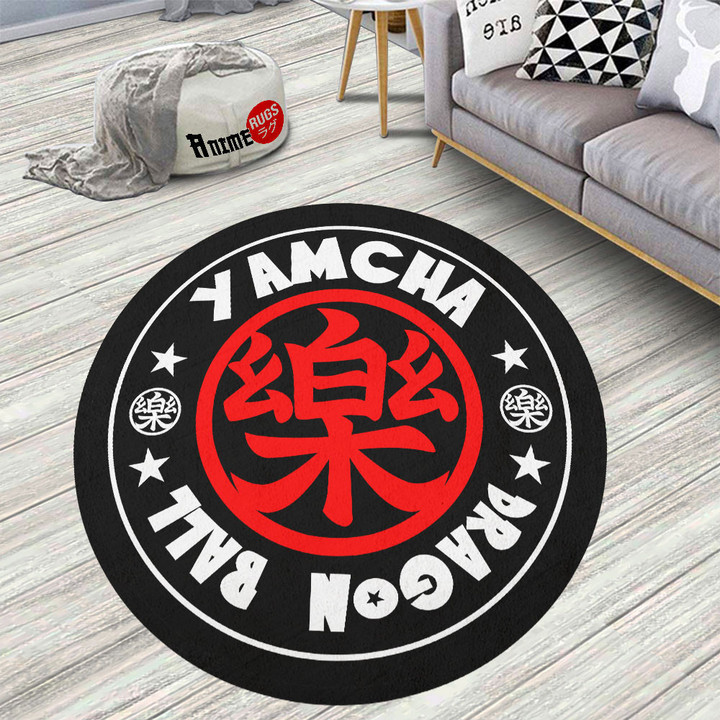 Dragon Ball Symbols Yamcha Raku Round Rug Custom Anime Circle Carpet