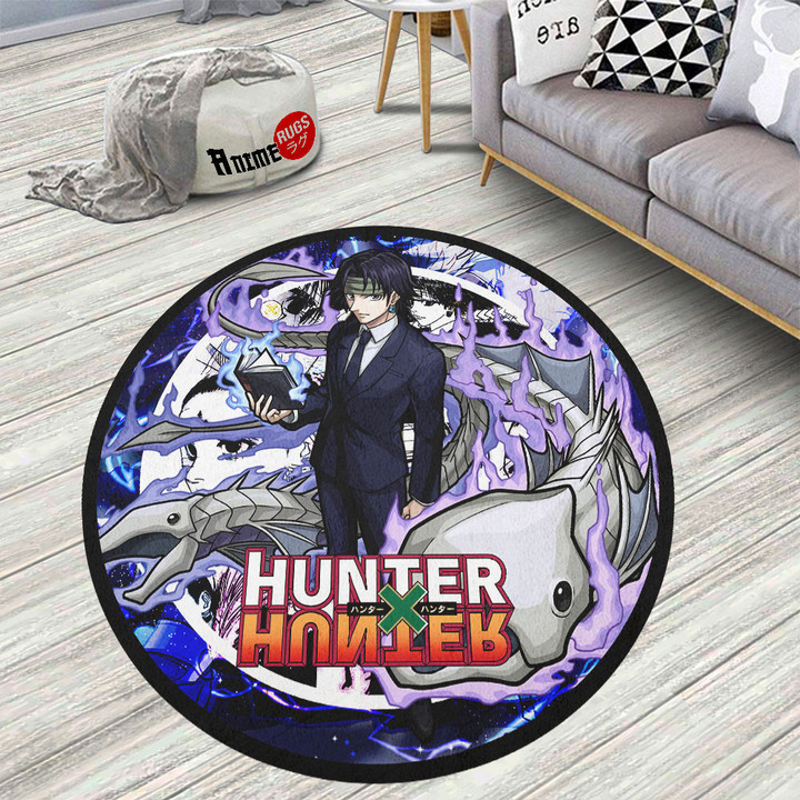 Hunter X Hunter Mix Manga Chrollo Lucilfer Round Rug Custom Anime Circle Carpet