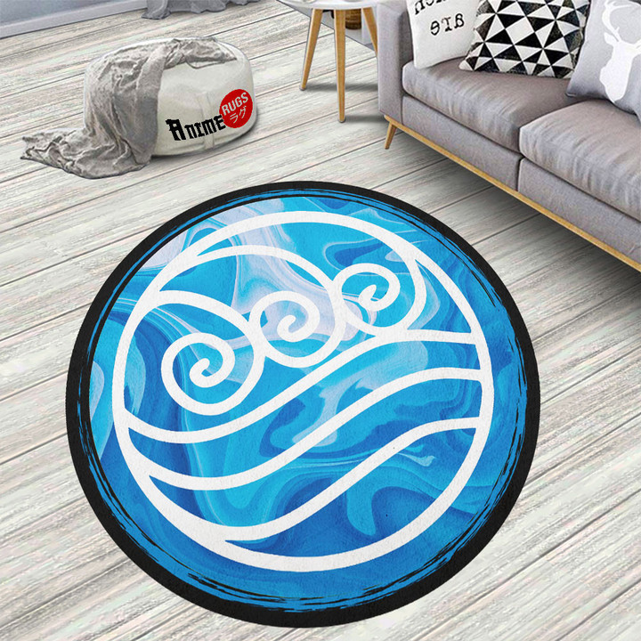 Avatar The Last Airbender Water Nation Round Rug Custom Anime Circle Carpet