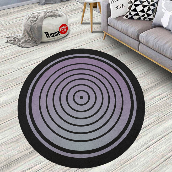 NRT Dojutsu Madara Rinnegan Round Rug Custom Anime Circle Carpet
