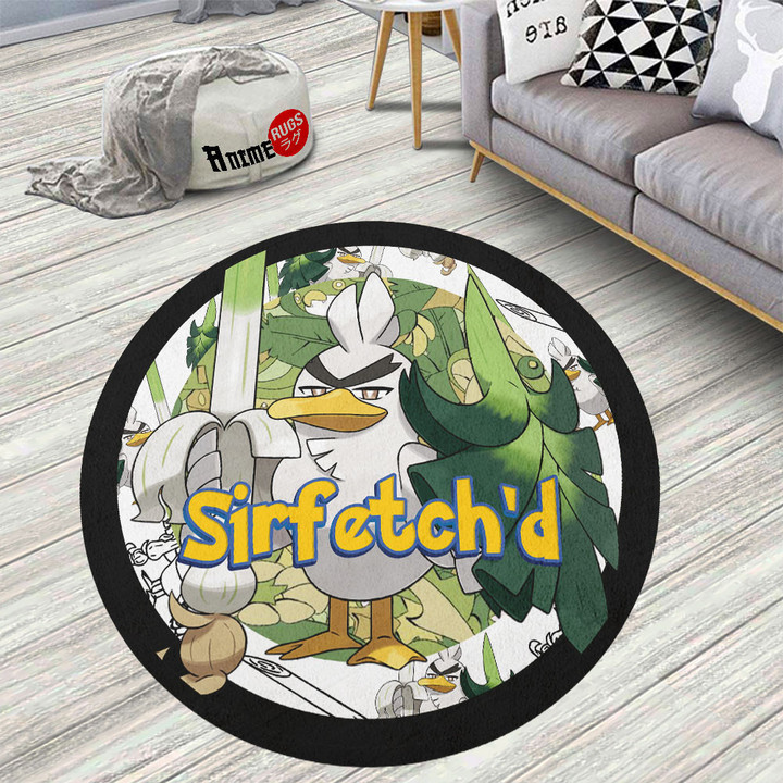 Pokemon Sirfetch'd Round Rug Custom Anime Circle Carpet