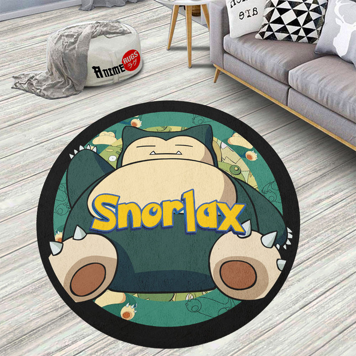 Snorlax Round Rug Anime Room Mats