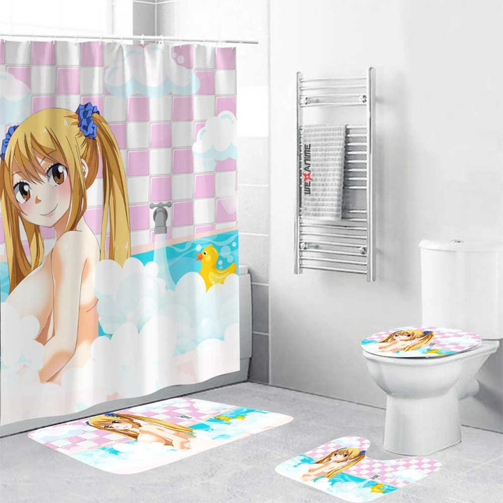 Girls In Bathtub Lucy Heartfilia Combo Bathroom Set
