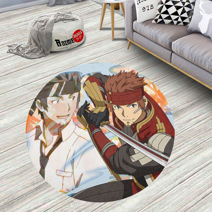 Sword Art Online Ryoutarou Tsuboi Klein Round Rug Custom Circle Carpet