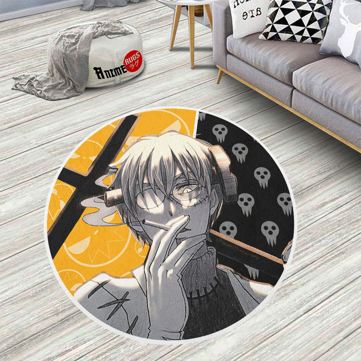Soul Eater Franken Stein Round Rug Custom Circle Carpet