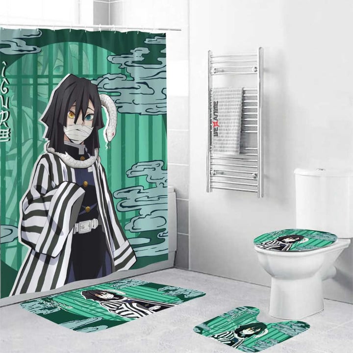 Obanai Iguro Combo Bathroom Set Anime Decor Idea