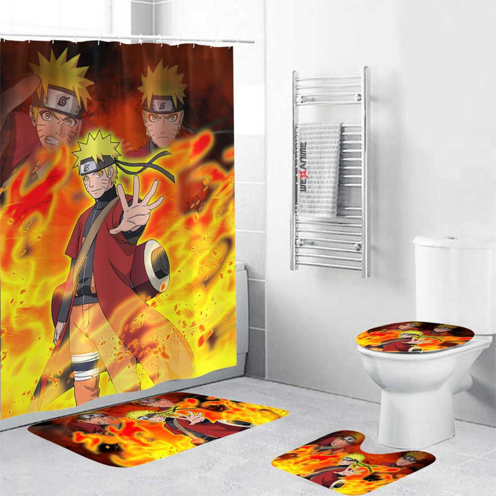 Uzumaki Sage Combo Bathroom Set Anime Decor Idea