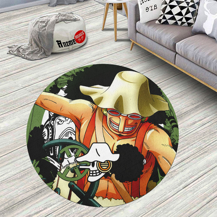 One Piece Manga Usopp Round Rug Custom Circle Carpet