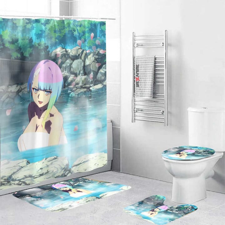 Cyberpunk Girls Hot Spring Lucy Combo Bathroom Set